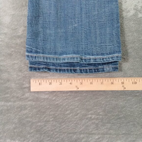 Miss Me Jean Women 31x31, Tag 31x33 Blue Denim Bootcut Embellished Flap Pocket - Picture 10 of 13